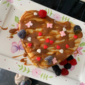 El cooksnap de Rocío 🦋 cuando hizo ¡Hotcakes fáciles y riquísimos!🥞🍯☕️❤️.