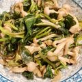 Xuan Xiong 的 雪白菇地瓜葉 cooksnap