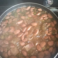 El cooksnap de Mimi Lpz cuando hizo Frijoles charros.