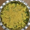 Saroj Kamdar's cooksnap of when they made સેવ ખમણી (Sev Khamani Recipe In Gujarati).