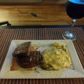 El cooksnap de Fernando Perez cuando hizo Vacío a la plancha con puré de papas gratinado.
