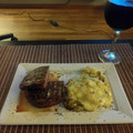 El cooksnap de Fernando Perez cuando hizo Vacío a la plancha con puré de papas gratinado.