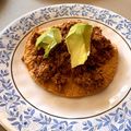 El cooksnap de Ana Angel cuando hizo Tostadas de minilla (sardina con huevo).