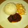 Mrs Ghalee Tk Cuisine's cooksnap of when they made White rice with stew and salad.