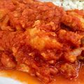 El cooksnap de Irene-Guirao cuando hizo Bacalao con tomate.