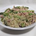 El cooksnap de Erikillo cuando hizo Salteado de quinoa, espárragos y beicon.