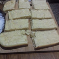 El cooksnap de Patricia Ibarra cuando hizo Fainá de Queso.