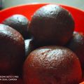 Kuldeep Kaur's cooksnap of when they made Gulab jamun.