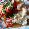 El cooksnap de Andrea Alvarez 💛 cuando hizo Pollo al limón con vino blanco y puré🍗.