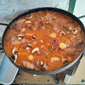 El cooksnap de Antonio Guerini cuando hizo Pollo al disco para 8 a 10 personas.
