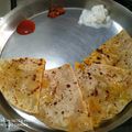 Prajakta Patil's cooksnap of when they made Aloo Paratha.