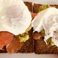 Mark Wheatley's cooksnap of when they made Perfect poached eggs with salmon & avocado on rye.
