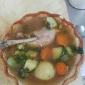 El cooksnap de Miguel Lozano cuando hizo Caldo de Pollo con Verduras.