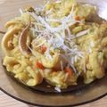 El cooksnap de Fere Facciabene cuando hizo Arroz con azafrán y calamares.