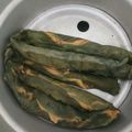 Mona Gupta's cooksnap of when they made Arbi Ke Patte Ki Sabji.