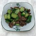 zoe chang 的 醬燒牛肉片炒黃瓜丁 cooksnap