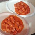 El cooksnap de Manuel Lopez cuando hizo Salchichas entomatadas.