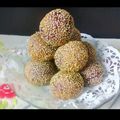 Cooksnap dari Diyan Ummu iskhoyas untuk resep Onde-Onde Ubi Ungu Isi Coklat