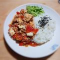 寶呱 的 蕃茄肉末豆腐燴飯 cooksnap