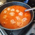El cooksnap de Renato Garcia cuando hizo Albóndigas en caldo.