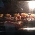 El cooksnap de Andrea Requena cuando hizo Tosta de berenjena al horno.
