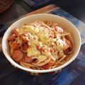 El cooksnap de Maria Alejandra Moreno Sandino cuando hizo Pasta de salchichas y base de tomate.