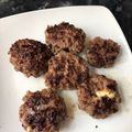 El cooksnap de Genoveva cuando hizo Albóndigas rellenas de queso.