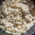 Schwarcz Anita Cooksnap-ja, amikor elkészítette a(z) Nokedli Schar Farina lisztből (Gluténmentes) receptet.