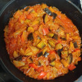 El cooksnap de Miguel cuando hizo Bacalao con tomate y verduras.