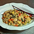 El cooksnap de Rodolfo Bassi 🇦🇷 🇮🇹 cuando hizo Chow fan: arroz frito estilo chino.