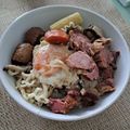 Linda Lin 的 什錦牛肉湯麵/ 什錦麵疙瘩 (香菇排骨/藥草湯底) cooksnap
