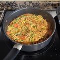 El cooksnap de juantxo cuando hizo Espaguetis de calabacín con atún.