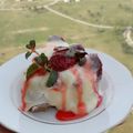 Meena Parajuli का कुकस्नैप जब उन्होंने मैंगों लस्सी चीज केक (Mango lassi cheese cake recipe in hindi) बनाया था।