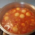 El cooksnap de Trinidad Calatayud cuando hizo Albóndigas en salsa de tomate con verduras.