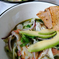 El cooksnap de Bibi García cuando hizo Aguachile de Camarón al cilantro.