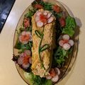 El cooksnap de Eduardo Agudo Alba cuando hizo Pionono con pollo, rabanitos y tomates cherry.