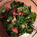 El cooksnap de Mari Luz Sáez cuando hizo Ensalada de espinacas y queso de cabra.