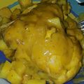 El cooksnap de Emy Carrillo cuando hizo Pollo en salsa de mostaza, cerveza y miel.