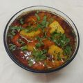 Rekha Vora's cooksnap of when they made કાઠિયાવાડી ઢોકળી નું શાક (Kathiyawadi Dhokli Shak Recipe In Gujarati).