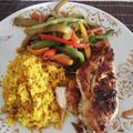 El cooksnap de Kari Bel H cuando hizo Reineta al horno con arroz integral y verduras guisadas.