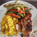 El cooksnap de Kari Bel H cuando hizo Reineta al horno con arroz integral y verduras guisadas.