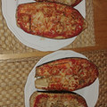 El cooksnap de jose luis López Calabria cuando hizo "Pizzitas" de berenjena y pollo.