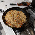 El cooksnap de Jose cuando hizo Tallarines chinos con pollo y soja.