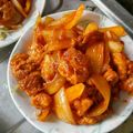 つっちーという人's cooksnap of when they made ☆豚こま肉でﾎﾟｰｸﾁｬｯﾌﾟ☆.