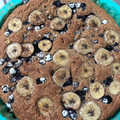 El cooksnap de Jaqueline Belmonte cuando hizo Budín de banana y arándanos integral, saludable y light. Sin azúcar ni manteca.