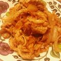 Giabbico's cooksnap of when they made ☆豚こま肉でﾎﾟｰｸﾁｬｯﾌﾟ☆.
