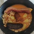 El cooksnap de Myriam cuando hizo Fabada asturiana. Alubias blancas con compango en Thermomix.