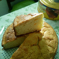 El cooksnap de George cuando hizo Torta fácil (hoy, de naranja).