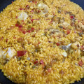 El cooksnap de Tonysantos cuando hizo Arroz meloso con pollo.