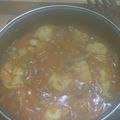 El cooksnap de estela cuando hizo Pollo con tomate, champiñones y pimiento.